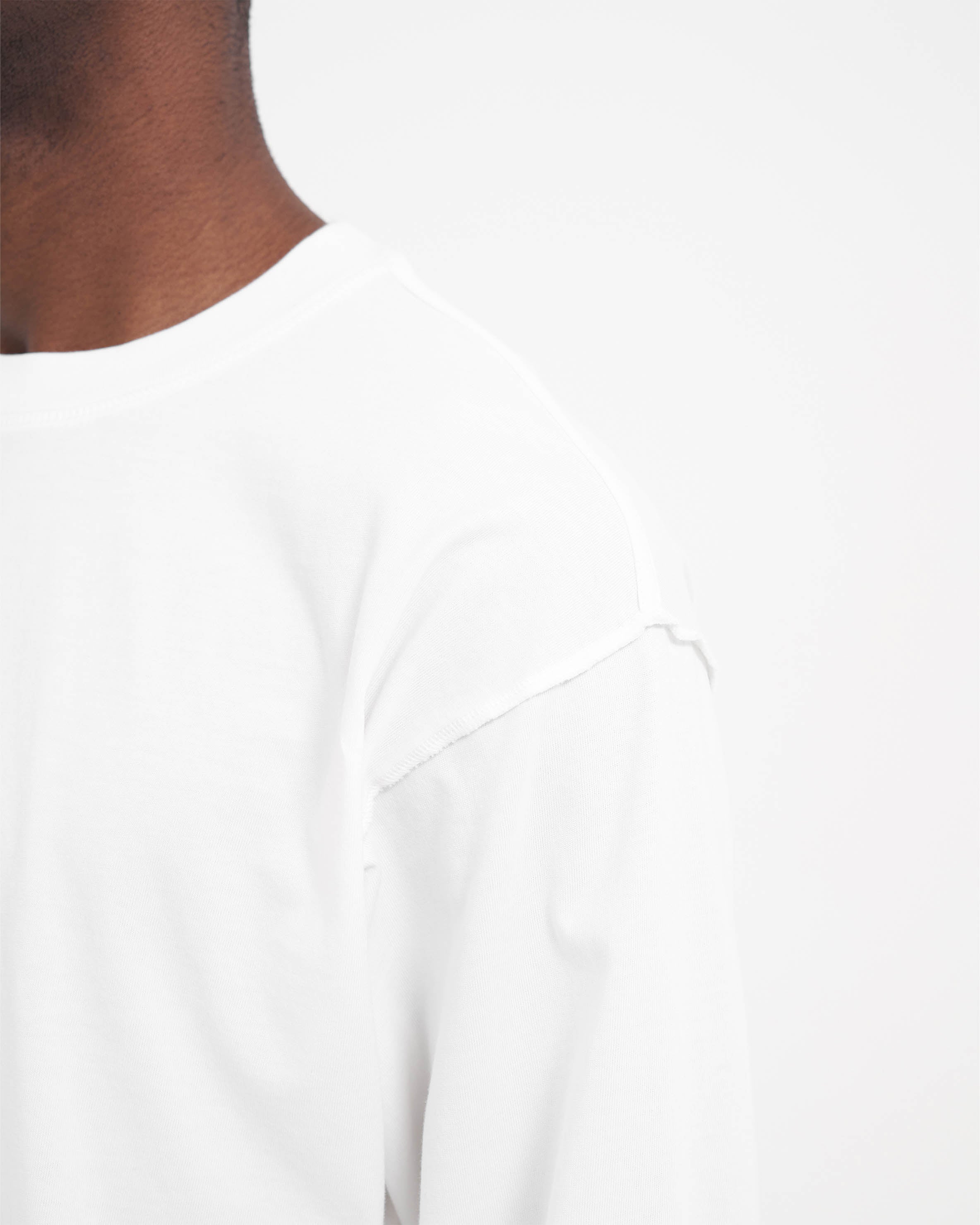 Initial Long Sleeve T-Shirt - Flat White